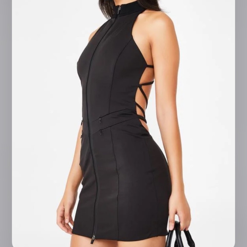 I.AM.GIA Iris Black Mini Dress Size Medium